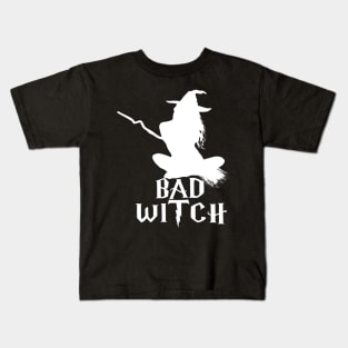 Bad Witch, Halloween Gifts For Mom Kids T-Shirt